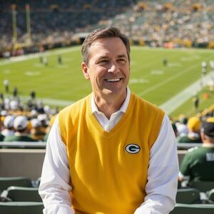 Men's Greenbay Packers V-Neck Vest